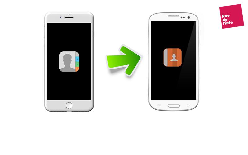 Comment transférer les contacts d’un iPhone vers Android - Rue de l'info